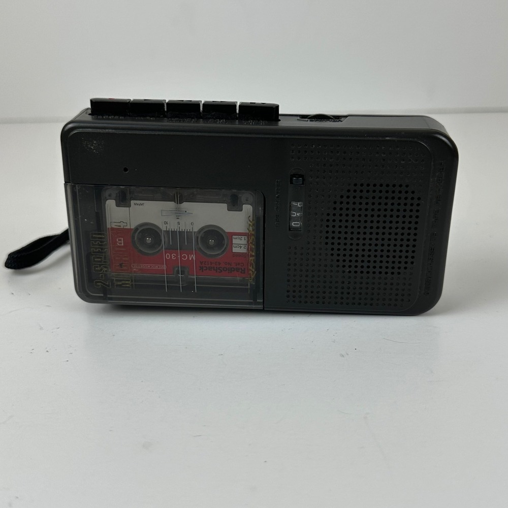 Realistic Micro-14 Microcassette Recorder 14-1175 Vtg Voice Dictation Untested